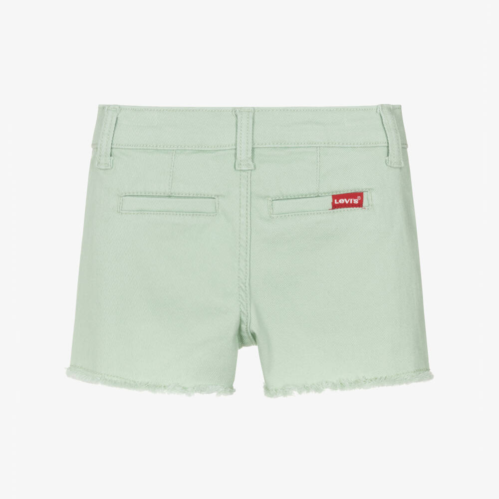 Levi's-Young Girl's Leafy Denim Cutoffs | Childrensalon Outlet