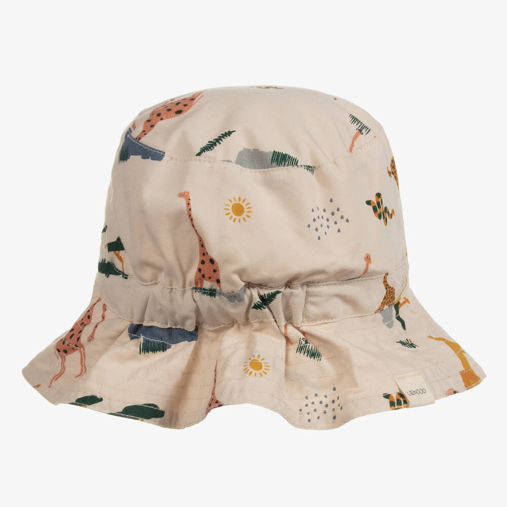 Liewood - Baby Boys Beige Cotton Hat | Childrensalon Outlet