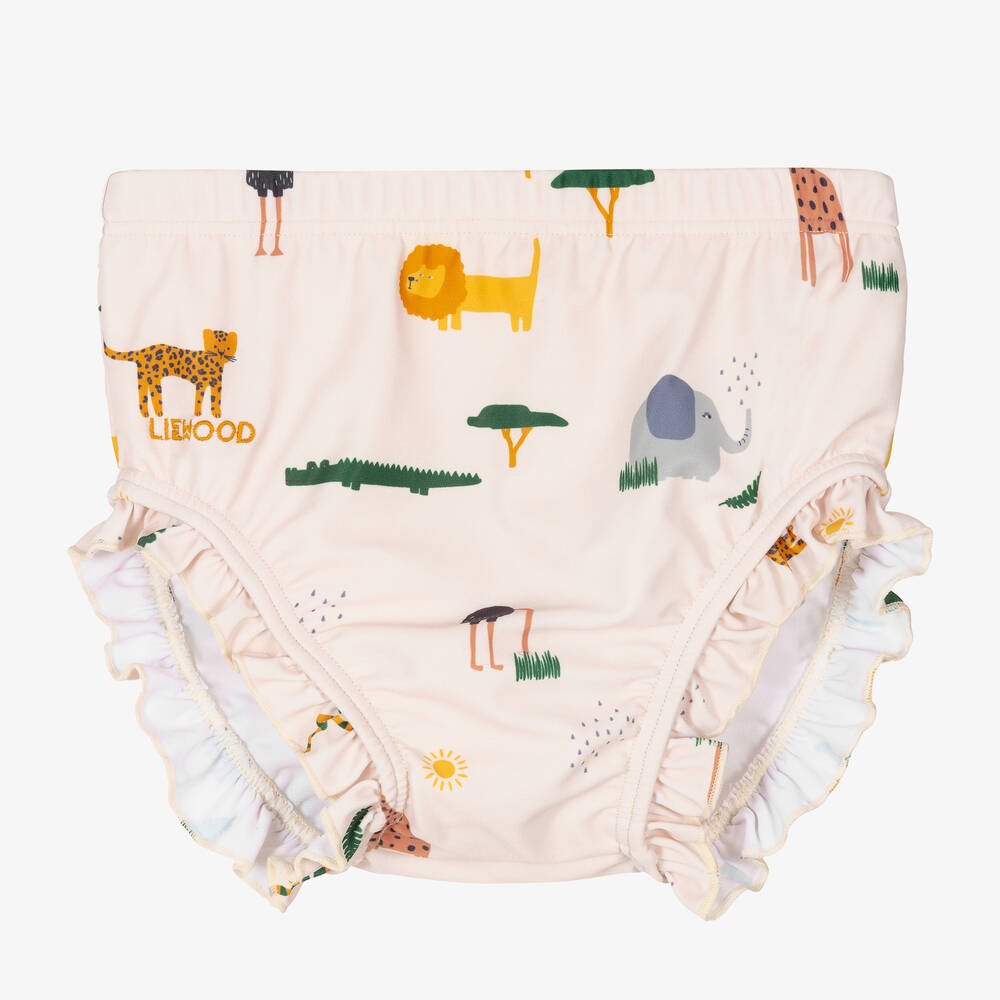 Liewood - Slip de bain beige bébé fille UPF 50+ | Childrensalon