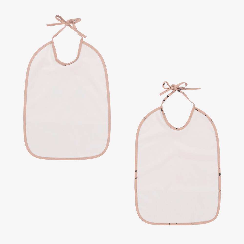 Liewood-Baby Girls Pink Waterproof Bibs (2 Pack) | Childrensalon Outlet