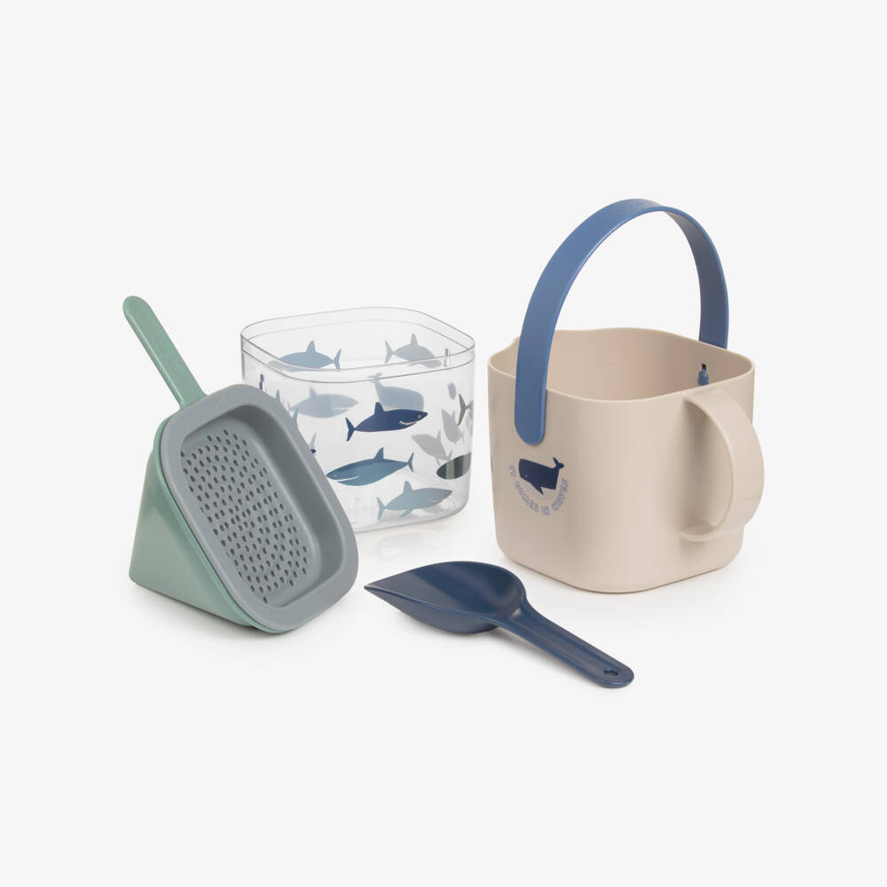 Liewood-Beige & Blue Roald Sand Set (23cm) | Childrensalon Outlet