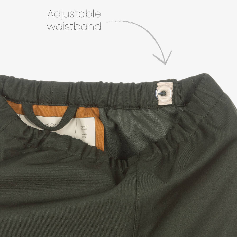 Liewood-Beige & Green 2 Piece Rainsuit | Childrensalon Outlet