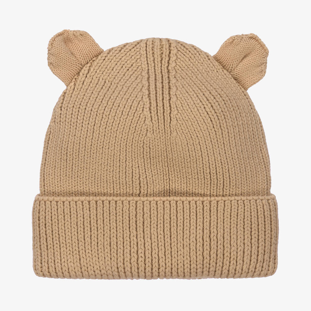 Liewood - Bonnet beige en maille | Childrensalon