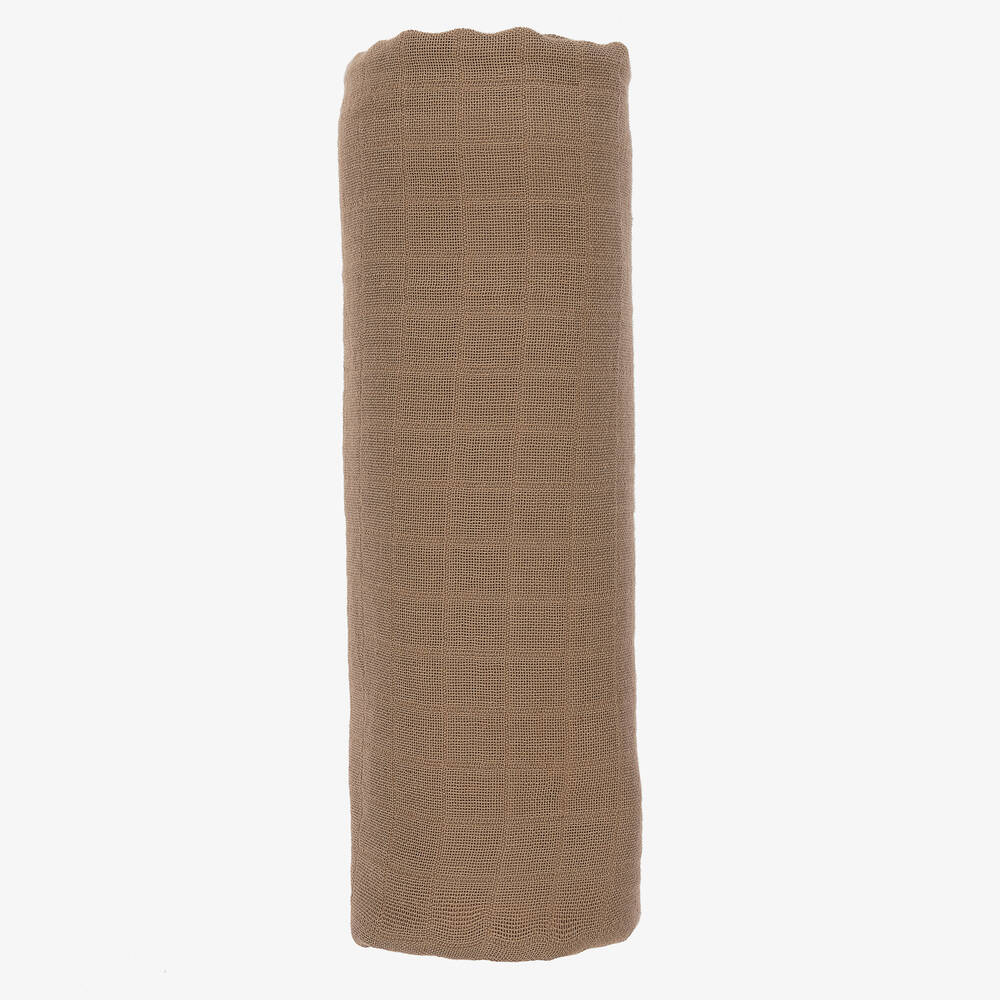 Liewood - Beige Muslin Swaddle (109cm) | Childrensalon