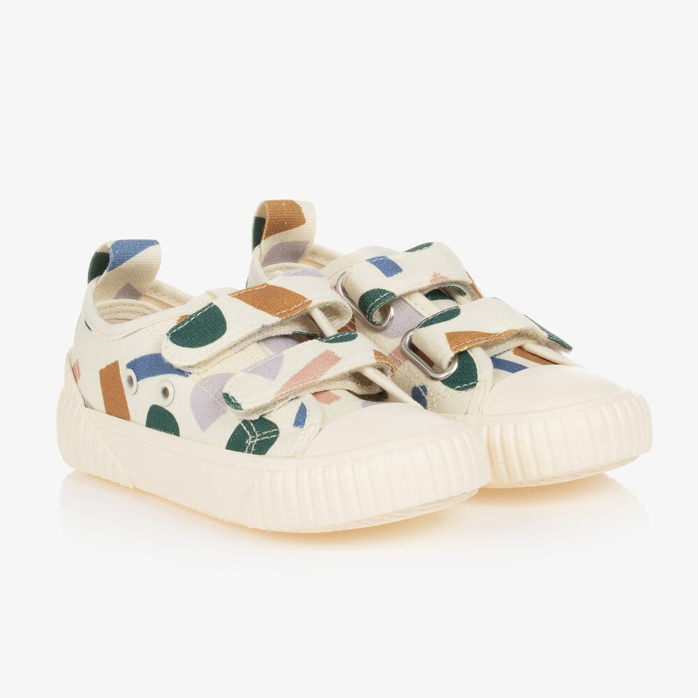 Liewood - Beige Paint Stroke Canvas-Sneakers | Childrensalon