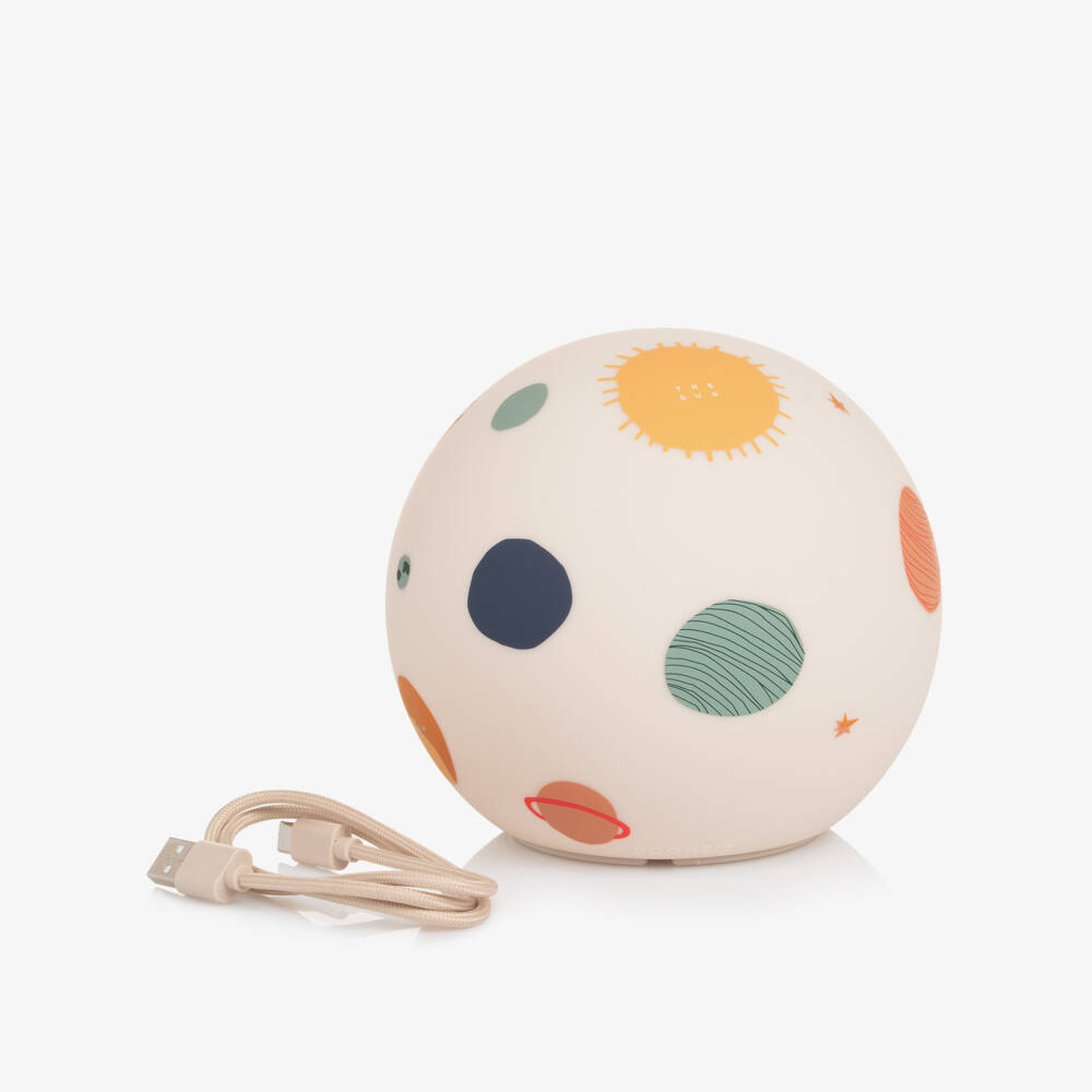 Liewood-Beige Planet Print Night Light (14cm) | Childrensalon Outlet