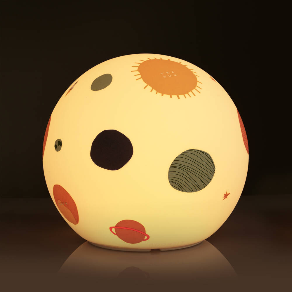 Liewood-Beige Planet Print Night Light (14cm) | Childrensalon Outlet