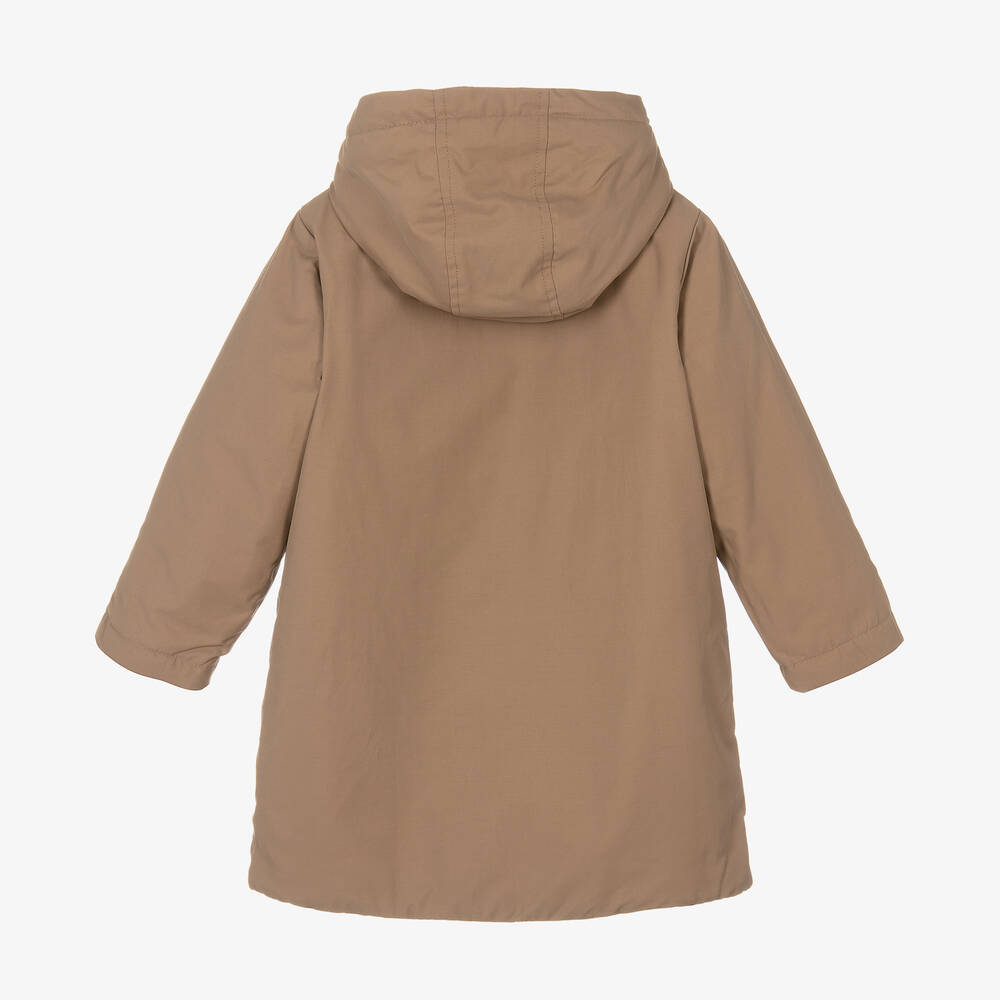 Liewood-Beige Sherpa Lined Parka Coat | Childrensalon Outlet