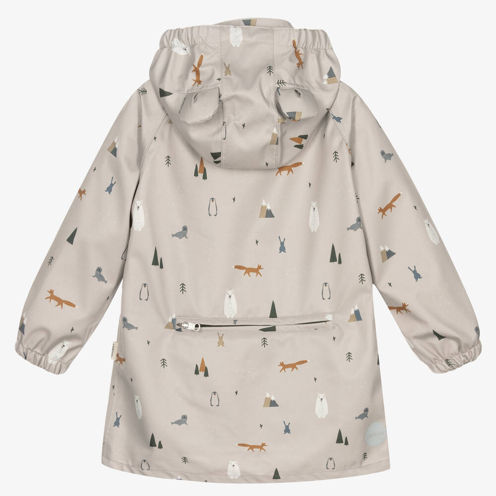 Liewood-Beige Waterproof Raincoat | Childrensalon Outlet