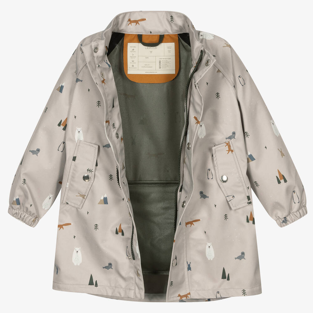 Liewood-Beige Waterproof Raincoat | Childrensalon Outlet