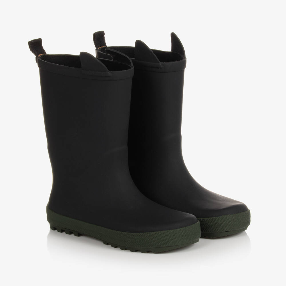 Liewood - Black Rubber Rain Boots | Childrensalon