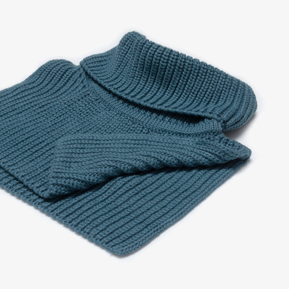 Liewood-Blue Knit Roll Neck Snood | Childrensalon Outlet
