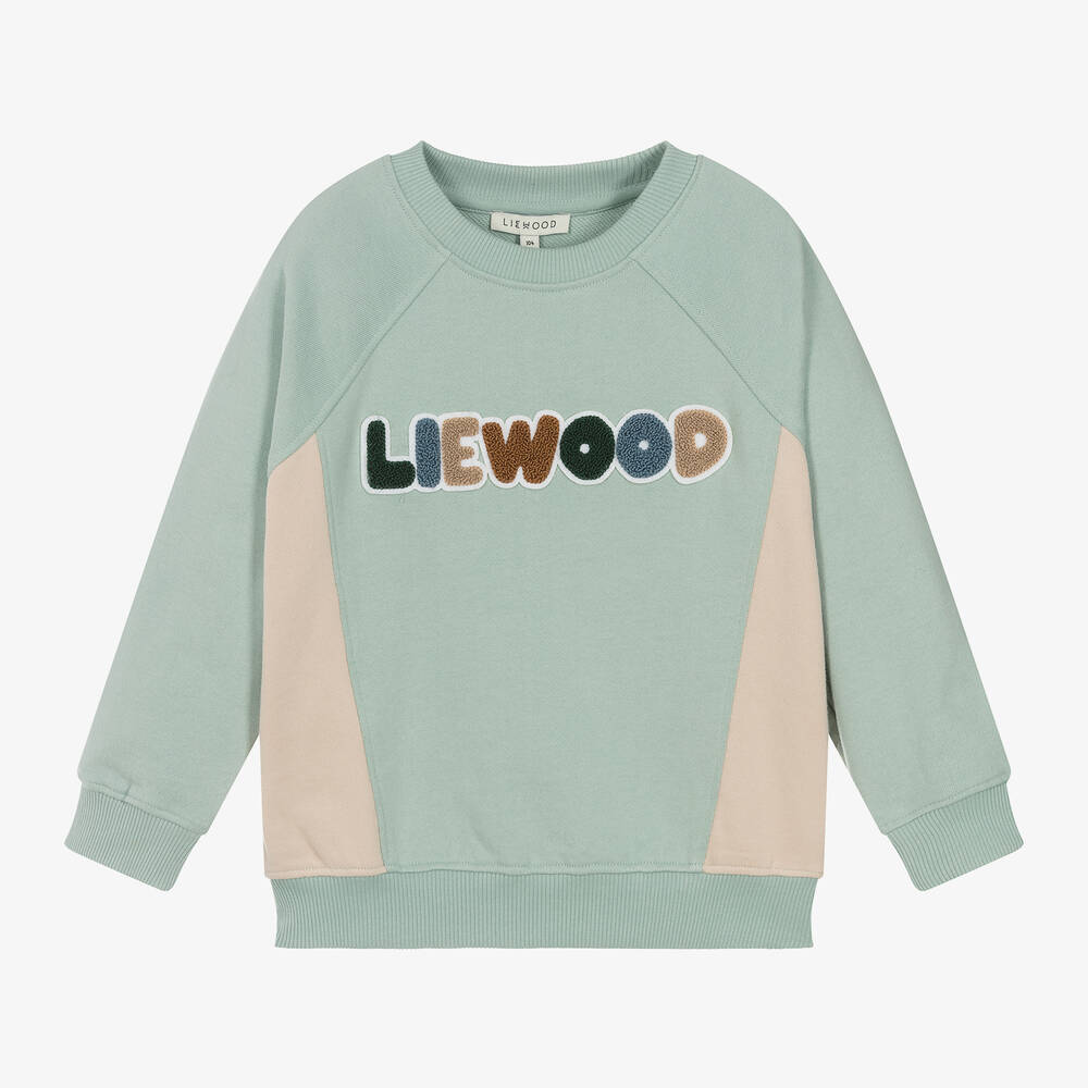Liewood-Blue Organic Cotton Jersey Sweatshirt | Childrensalon Outlet