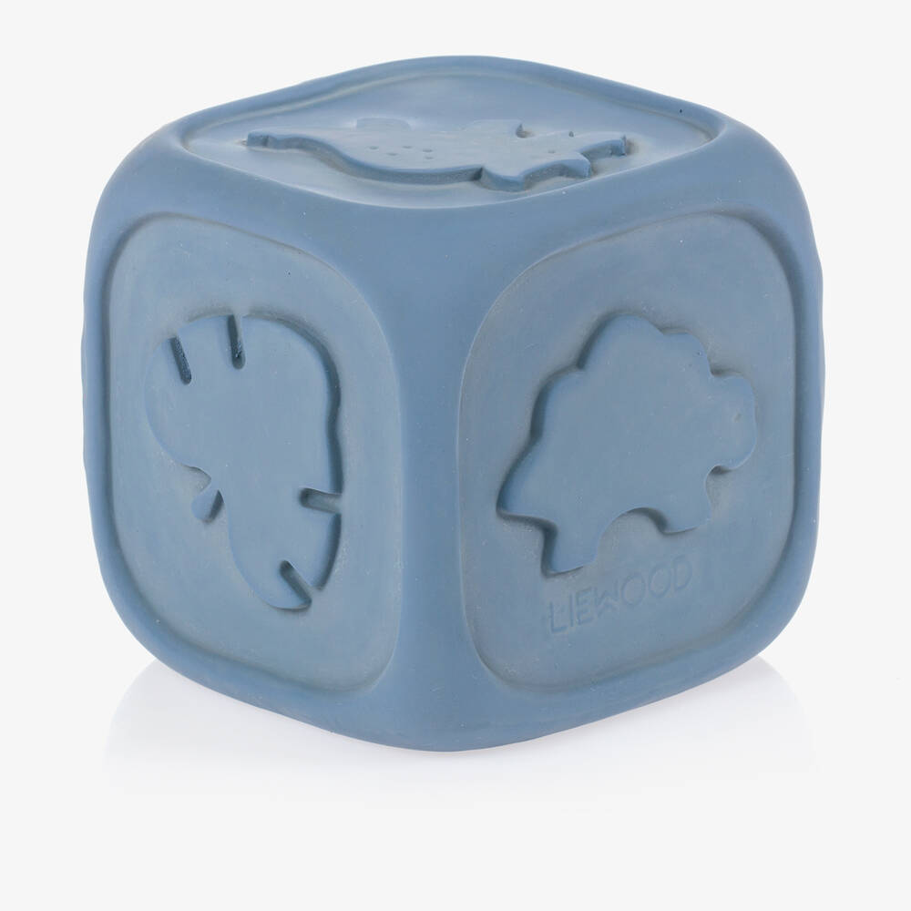 Liewood - Blue Rubber Toy Dice (10cm) | Childrensalon