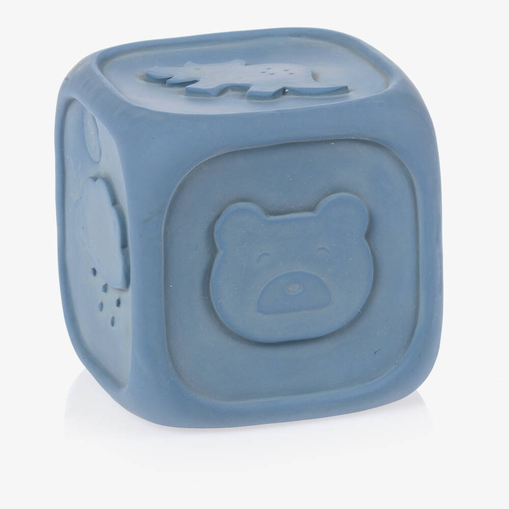 Liewood-Blue Rubber Toy Dice (10cm) | Childrensalon Outlet
