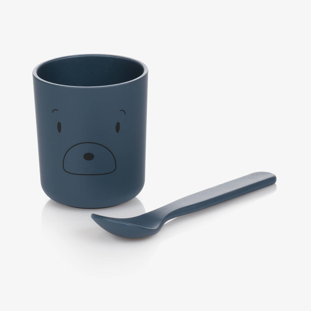 Liewood-Blue Tableware Set (Set of 4) | Childrensalon Outlet