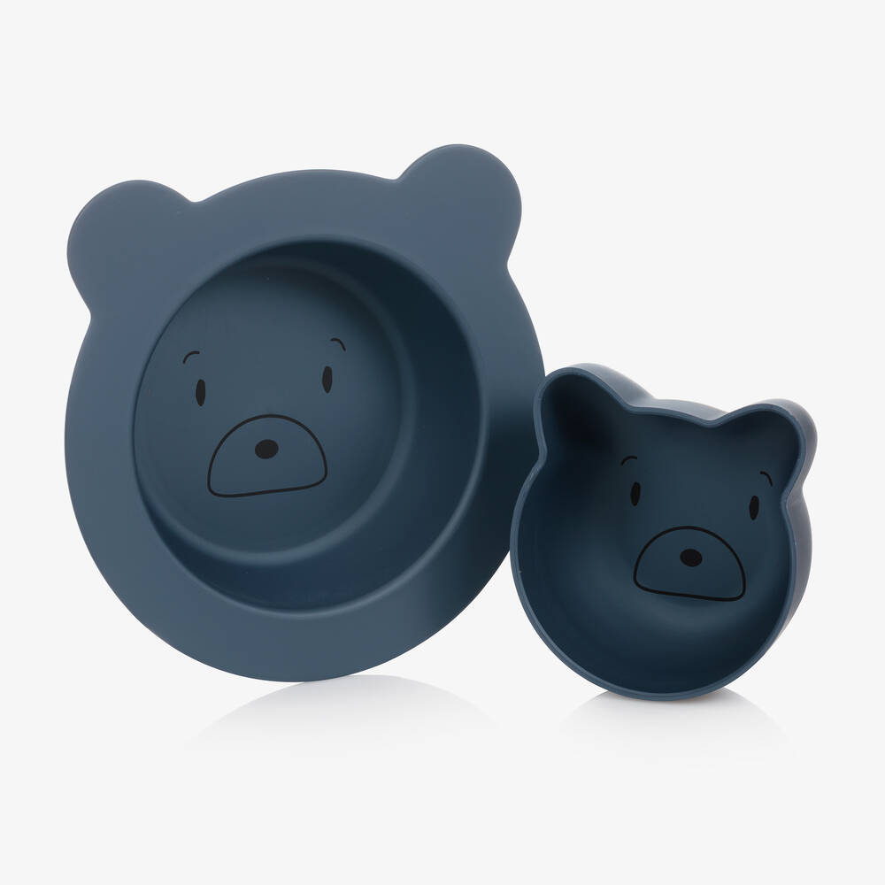 Liewood-Blue Tableware Set (Set of 4) | Childrensalon Outlet