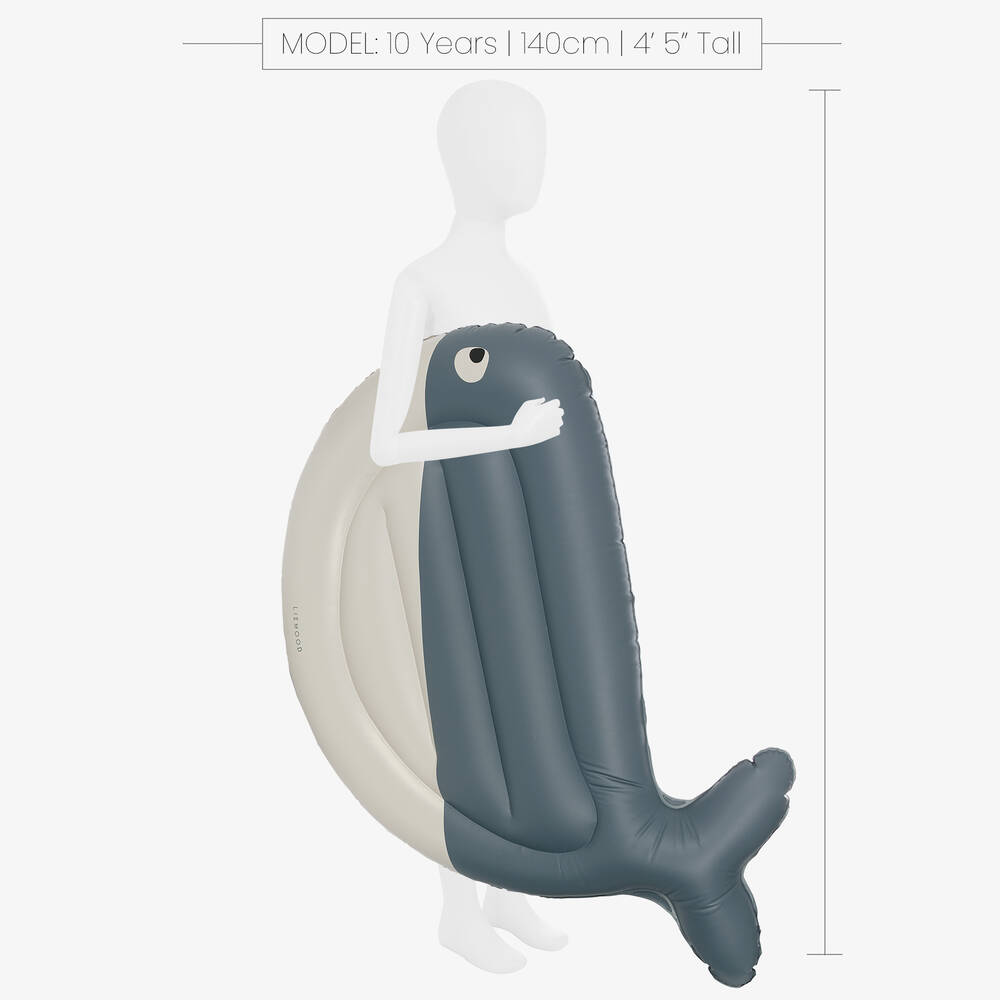 Liewood-Blue Whale Swim Float (90cm) | Childrensalon Outlet