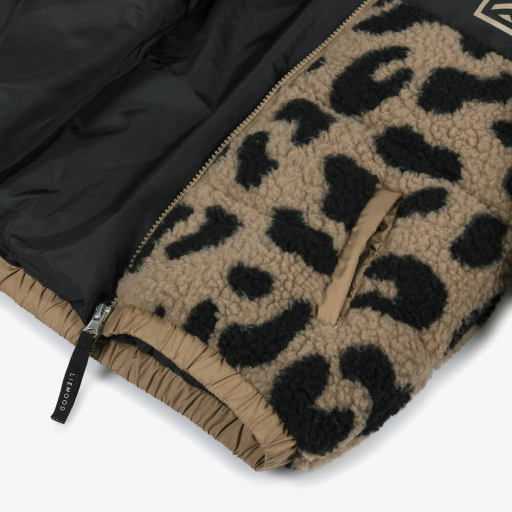 Liewood-Boys Beige & Black Sherpa Jacket | Childrensalon Outlet
