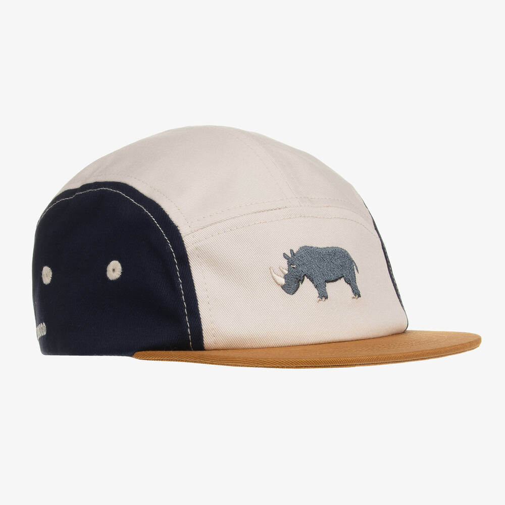 Liewood-Boys Beige & Golden Brown Cotton Cap | Childrensalon Outlet
