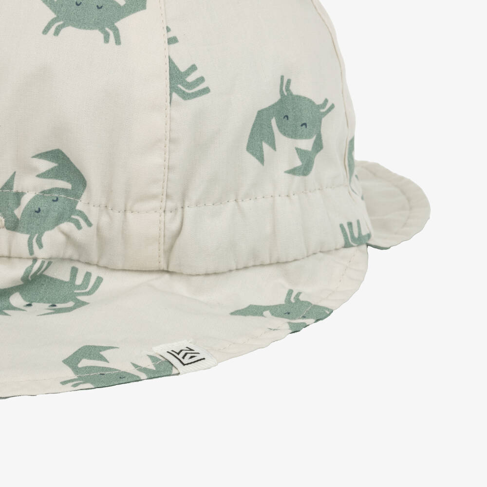 Liewood-Бежевая-зеленая двусторонняя кепка для мальчиков | Childrensalon Outlet