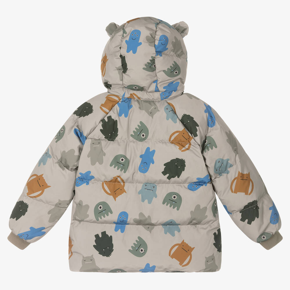 Liewood-Бежевый пуховик с монстриками | Childrensalon Outlet