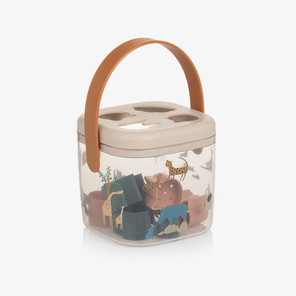 Liewood-Boys Beige Shape Sorting Toy | Childrensalon Outlet