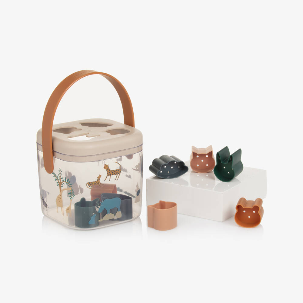Liewood-Boys Beige Shape Sorting Toy | Childrensalon Outlet