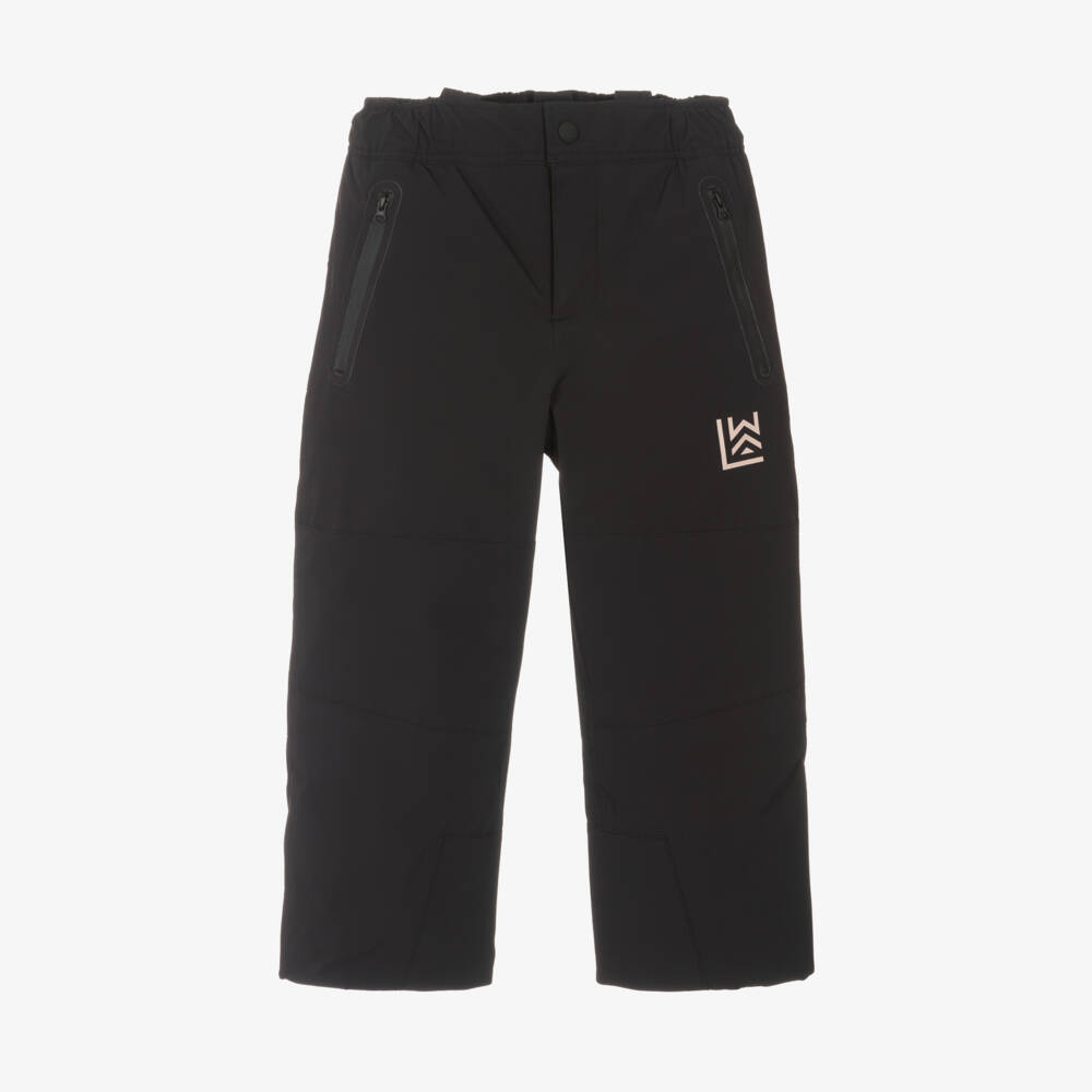 Liewood-Boys Black Ski Trousers with Braces | Childrensalon Outlet
