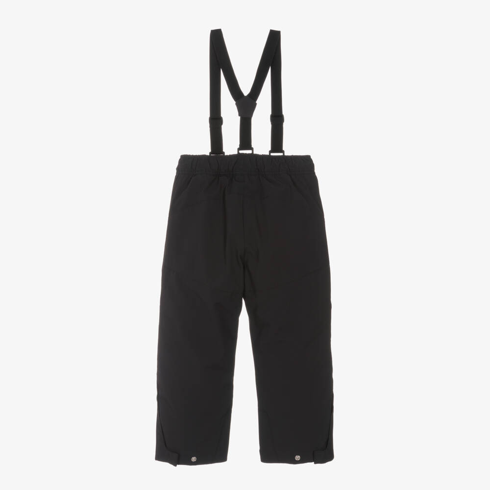 Liewood-Boys Black Ski Trousers with Braces | Childrensalon Outlet