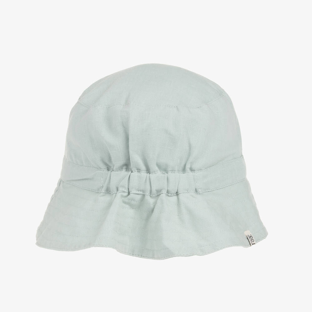 Liewood-Boys Blue Cotton & Linen Sun Hat | Childrensalon Outlet