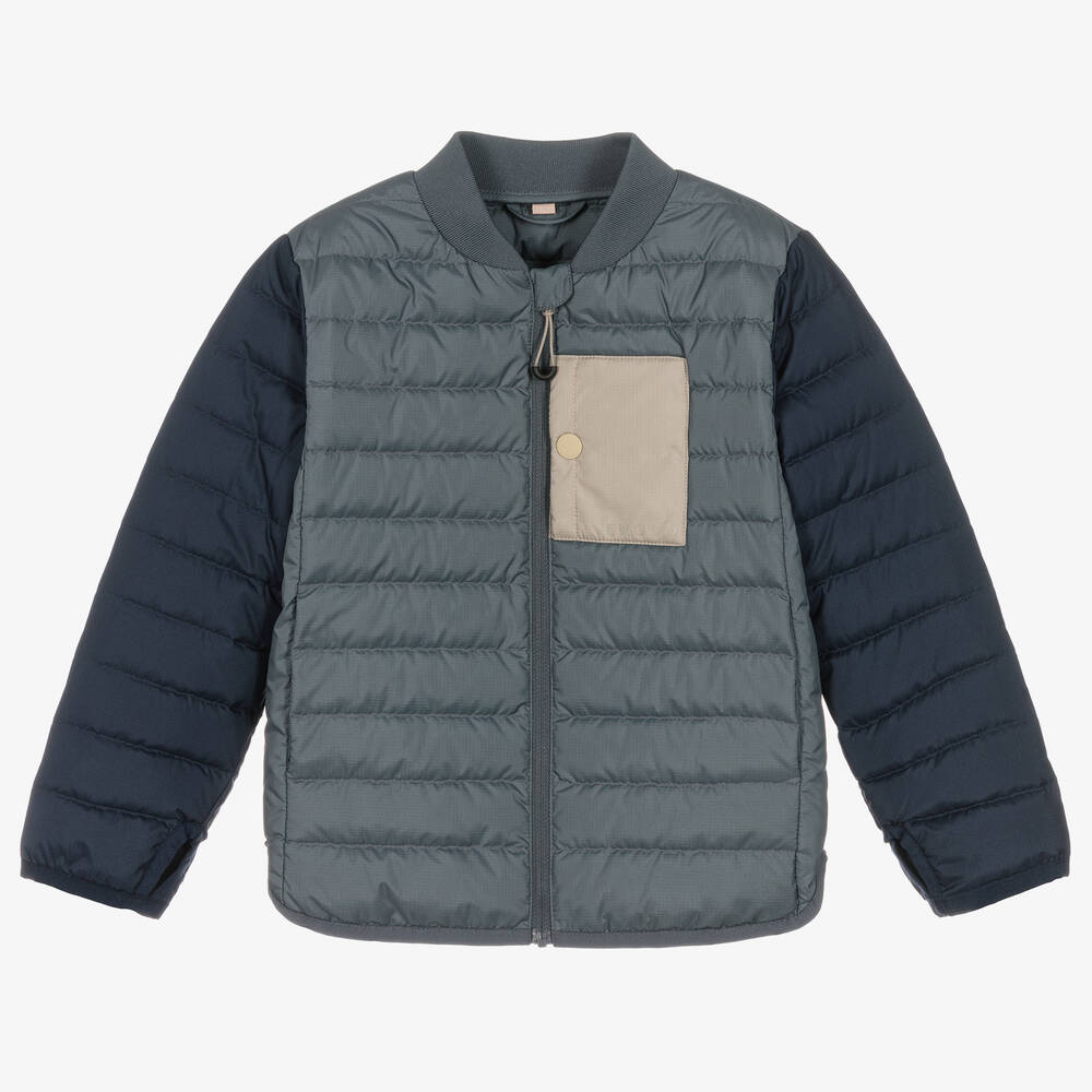 Liewood-Boys Blue & Green Puffer Jacket | Childrensalon Outlet