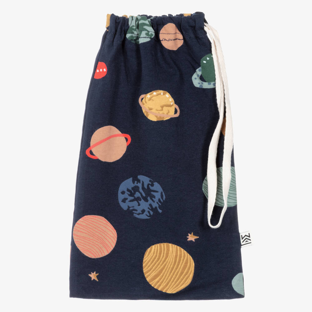 Liewood-Boys Blue Organic Cotton Planets Pyjamas | Childrensalon Outlet