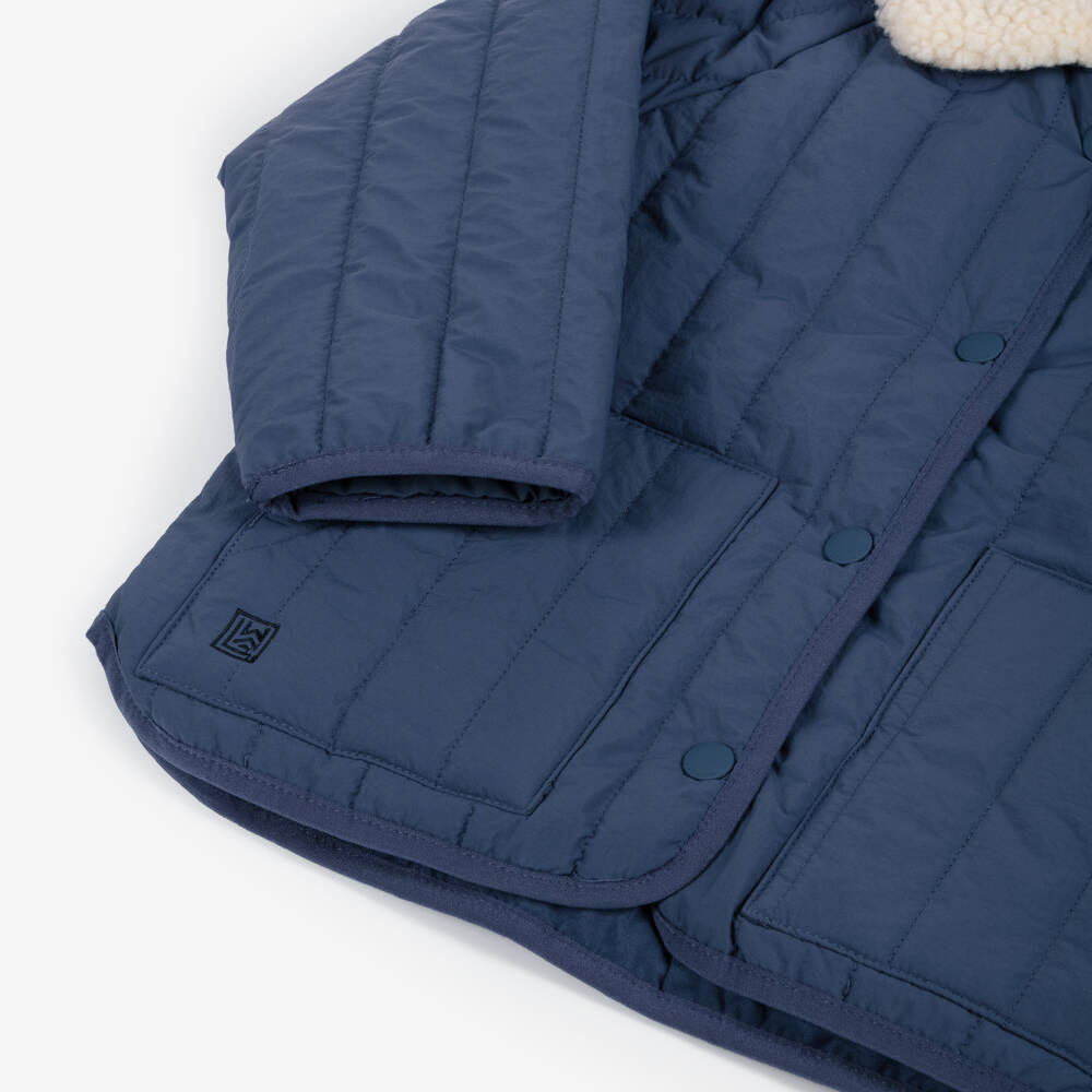 Liewood-Boys Blue Quilted Jacket | Childrensalon Outlet