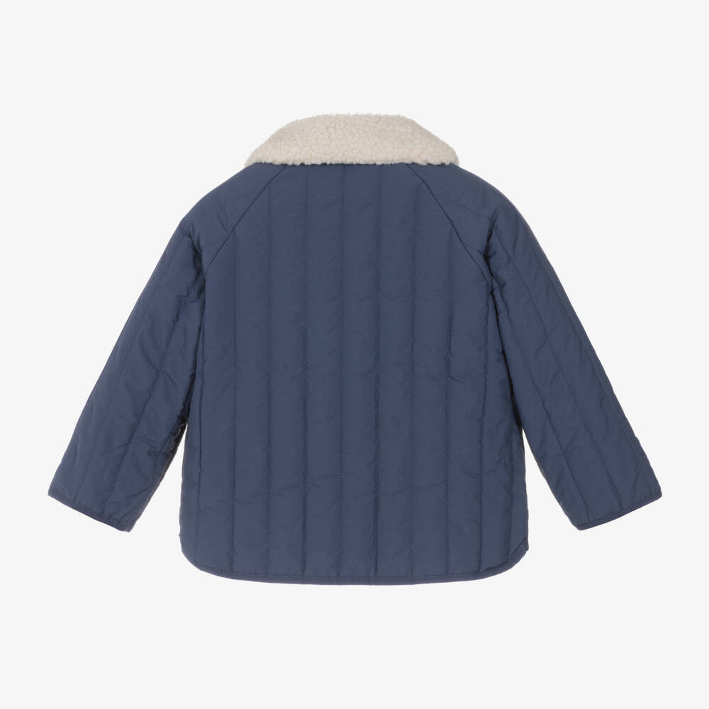 Liewood-Boys Blue Quilted Jacket | Childrensalon Outlet