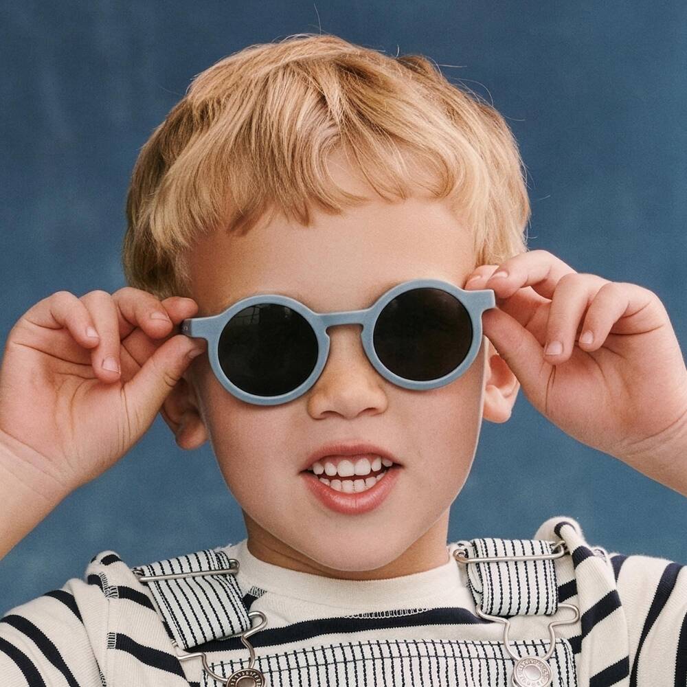 Liewood-Boys Blue Round Sunglasses | Childrensalon Outlet