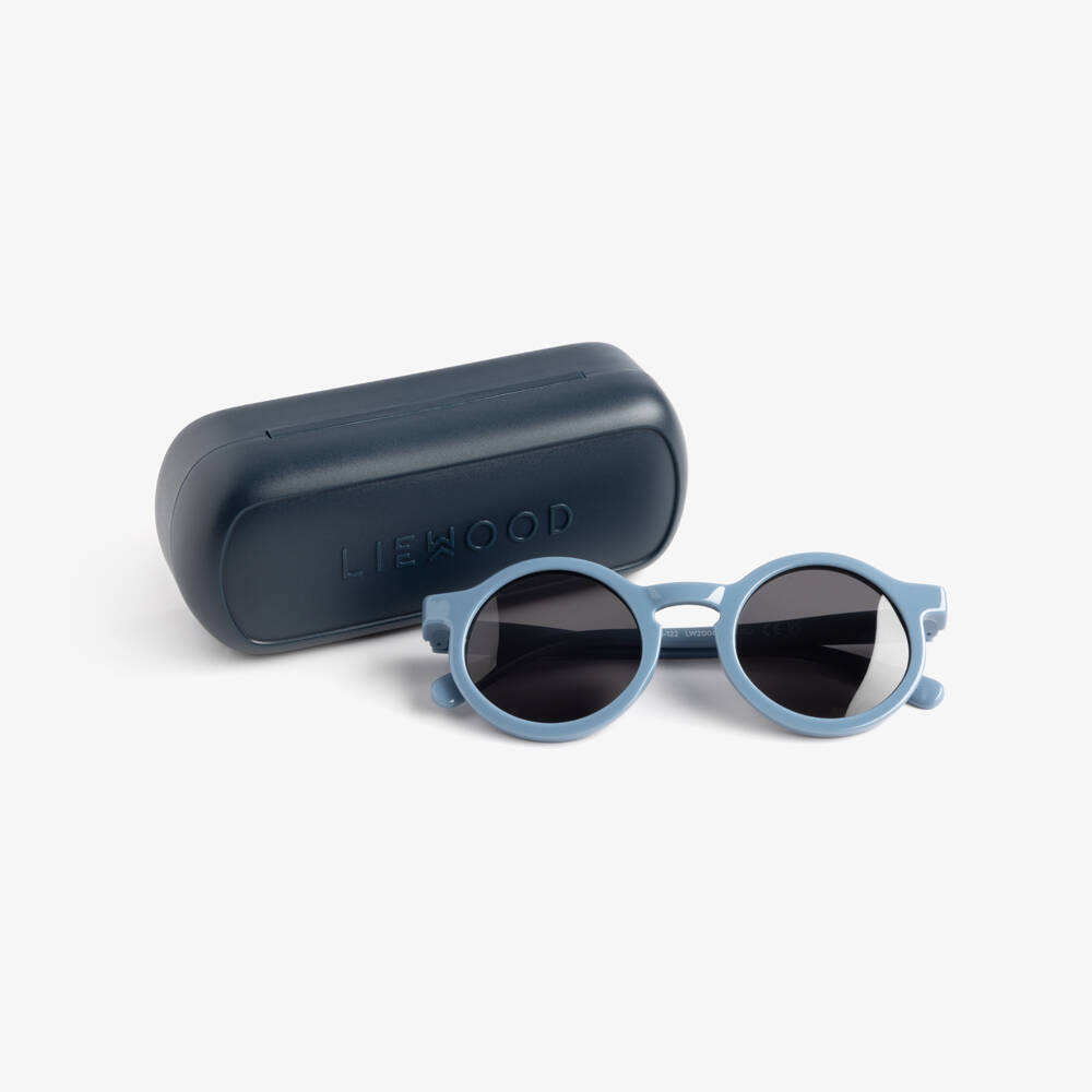 Liewood-Boys Blue Round Sunglasses | Childrensalon Outlet
