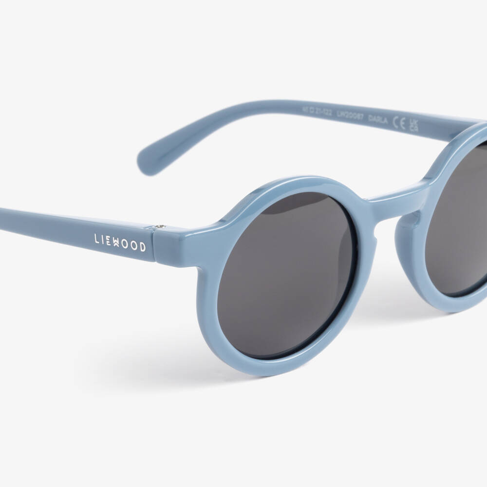 Liewood-Boys Blue Round Sunglasses | Childrensalon Outlet