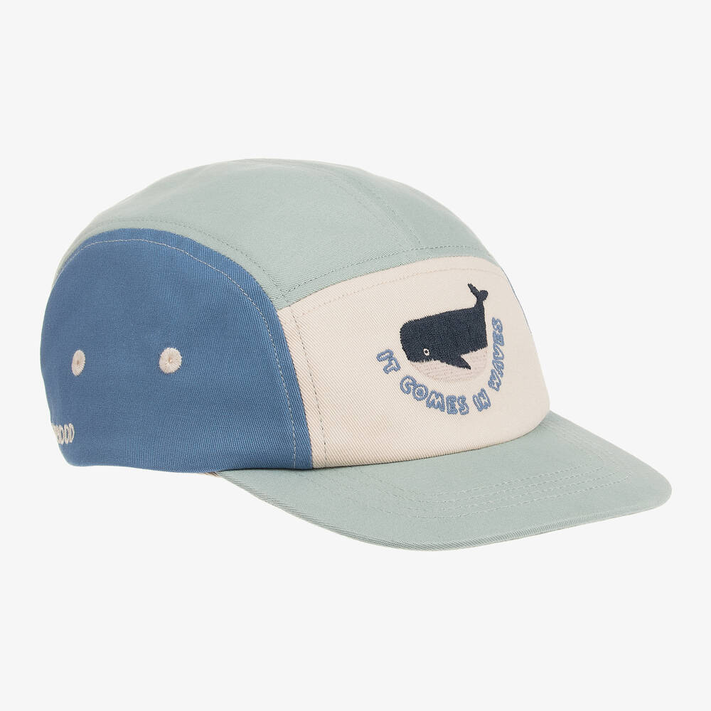 Liewood-Boys Blue Whale Cotton Cap | Childrensalon Outlet