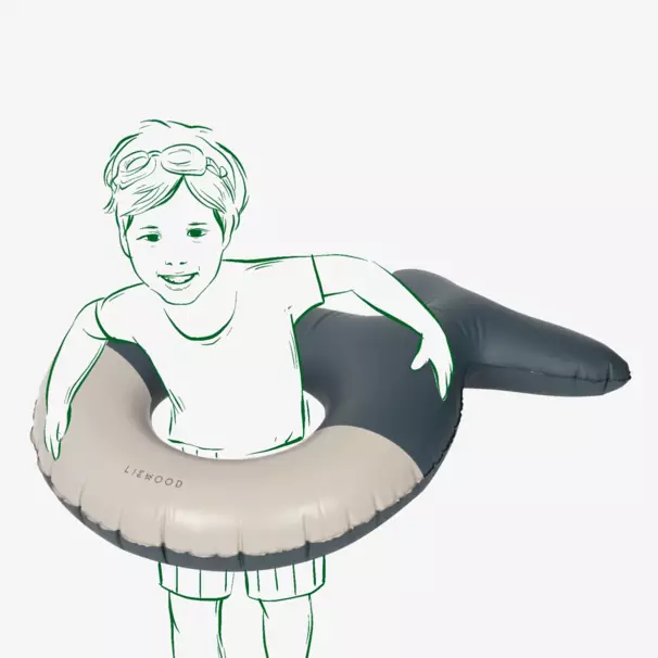 Liewood-Boys Blue Whale Pool Float | Childrensalon Outlet