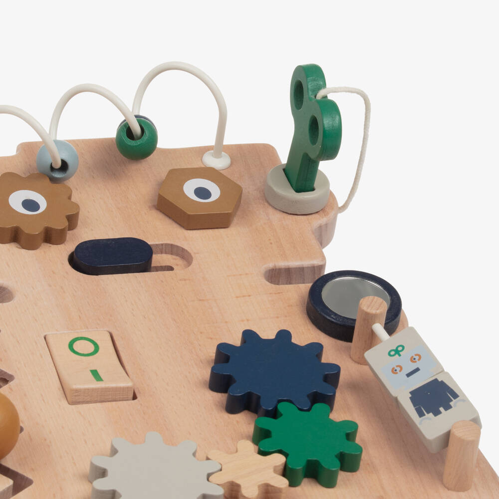 Liewood-Boys Blue Wooden Discovery Board | Childrensalon Outlet