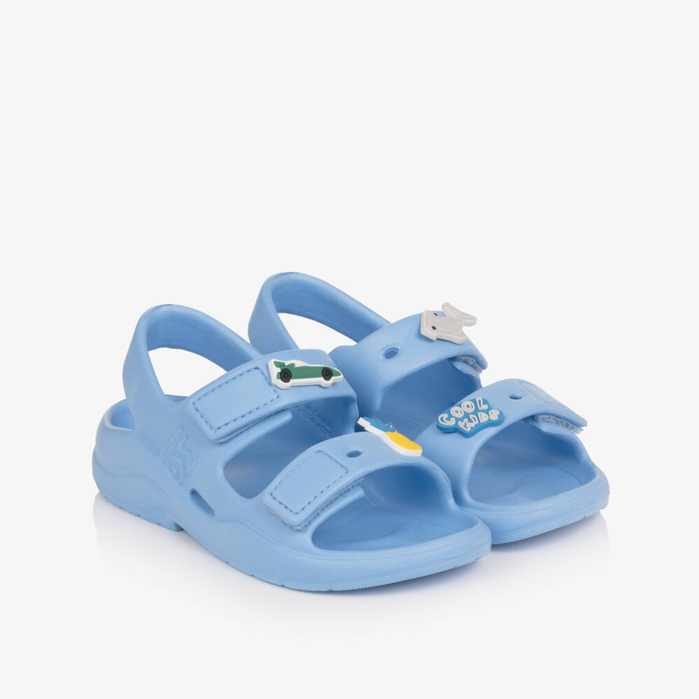 Liewood-Boys Bright Blue Sandals with Charms | Childrensalon Outlet