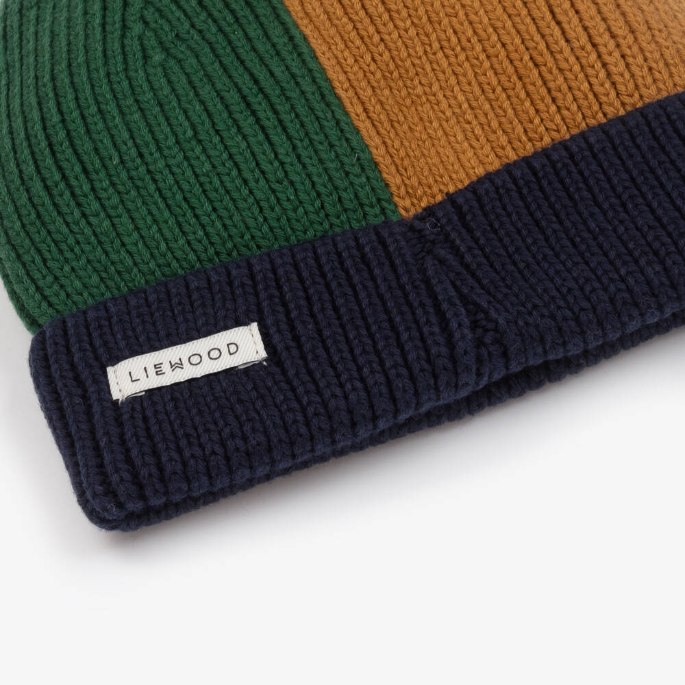 Liewood-Boys Cozy Colorblock Knit Beanie | Childrensalon Outlet