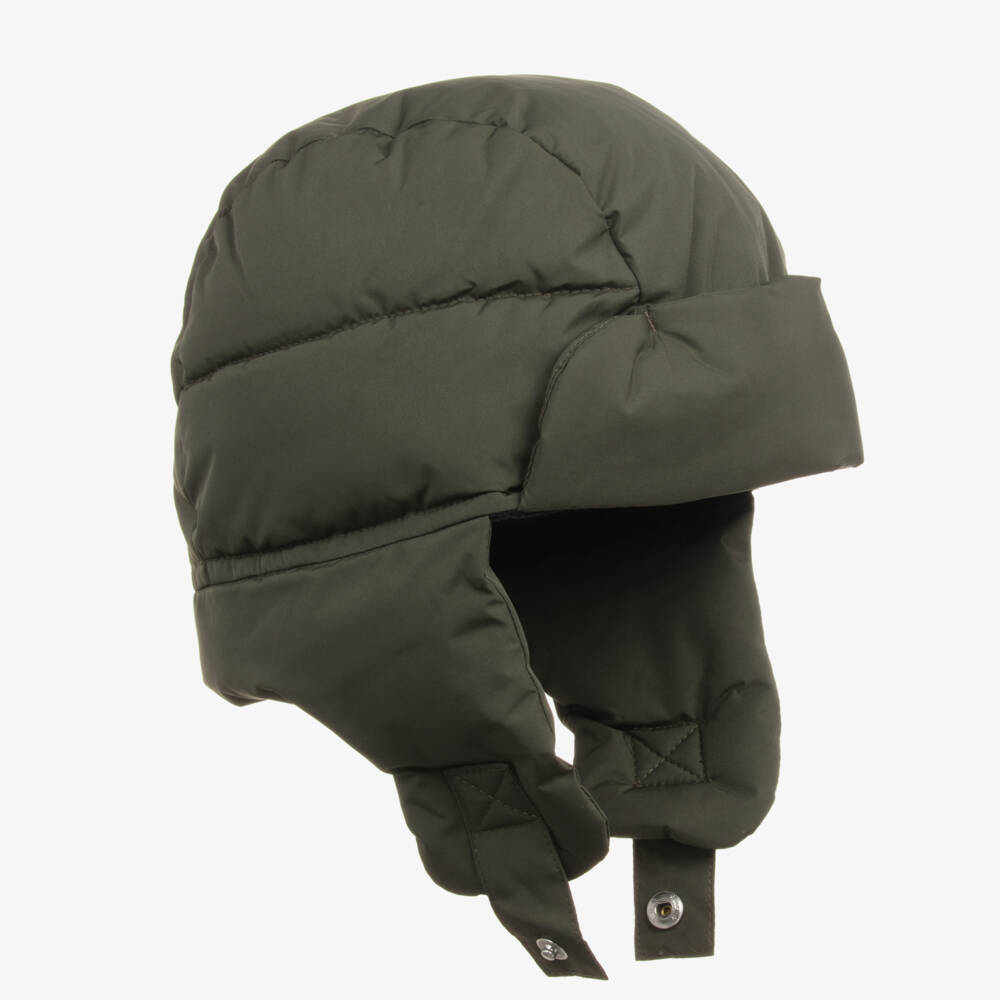 Liewood-Boys Cozy Green Puffer Cap | Childrensalon Outlet