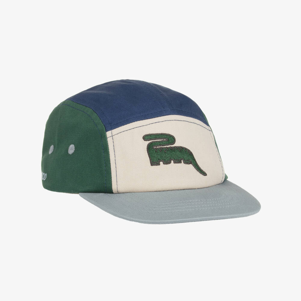 Liewood-Boys Dino-Embroidered Blue Cap | Childrensalon Outlet
