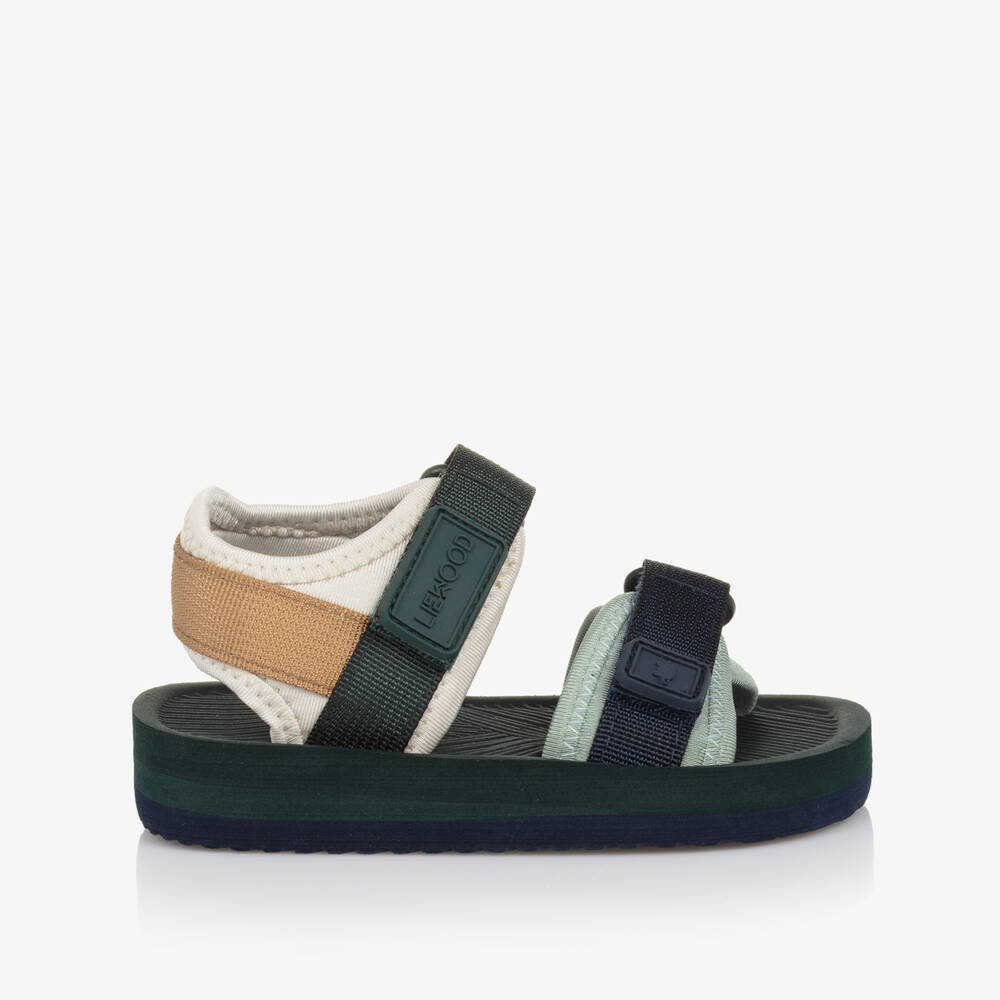 Liewood-Boys Forest & Navy Easy-Fit Sandals | Childrensalon Outlet