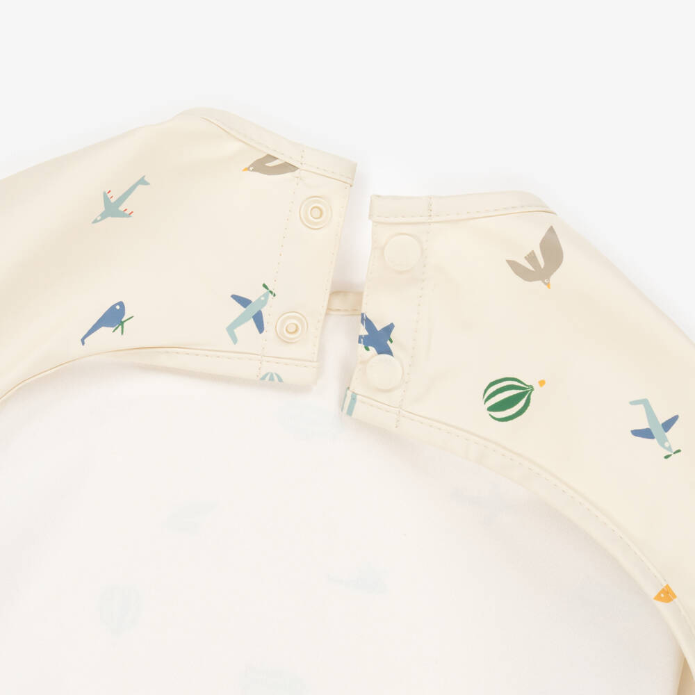 Liewood-Boys Ivory Aviator Pattern Bib | Childrensalon Outlet