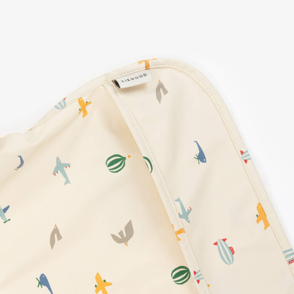 Liewood-Boys Ivory Aviator Pattern Bib | Childrensalon Outlet