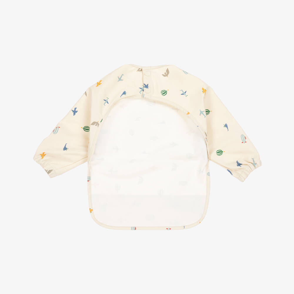 Liewood-Boys Ivory Aviator Pattern Bib | Childrensalon Outlet