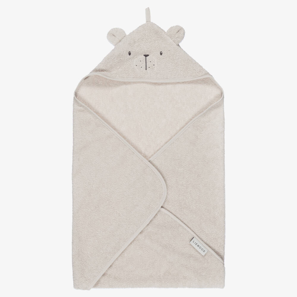 Liewood-Boys Ivory Bear Hooded Towel | Childrensalon Outlet